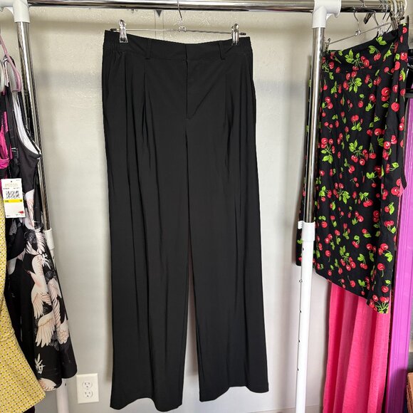 High-Waisted Medium SleekTech Trouser Pants Office Work Travel - Picture 5 of 9